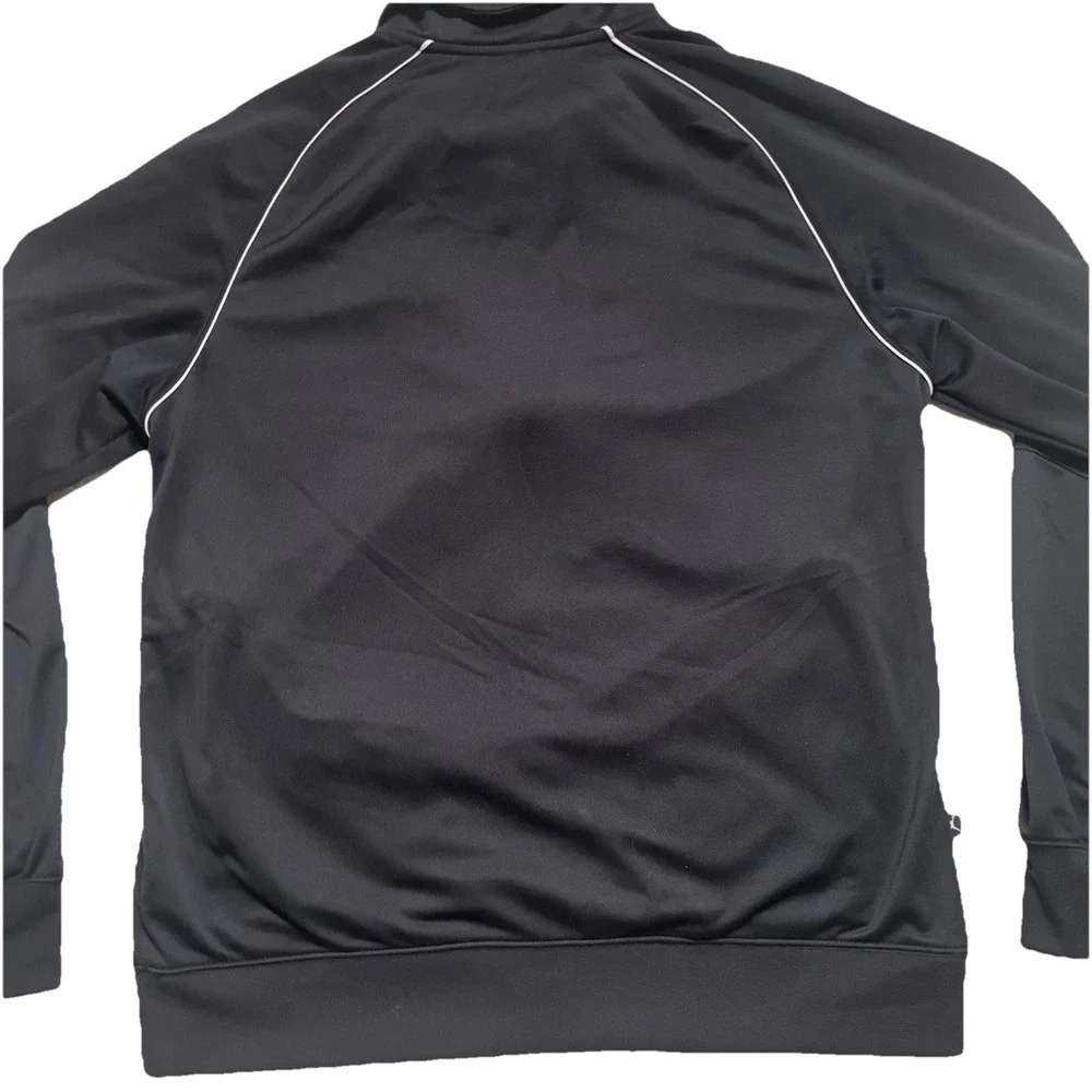 Jordan Men's Black White Dri Fit Track Suit Jacket Basketball Athletic‎ Sz Large